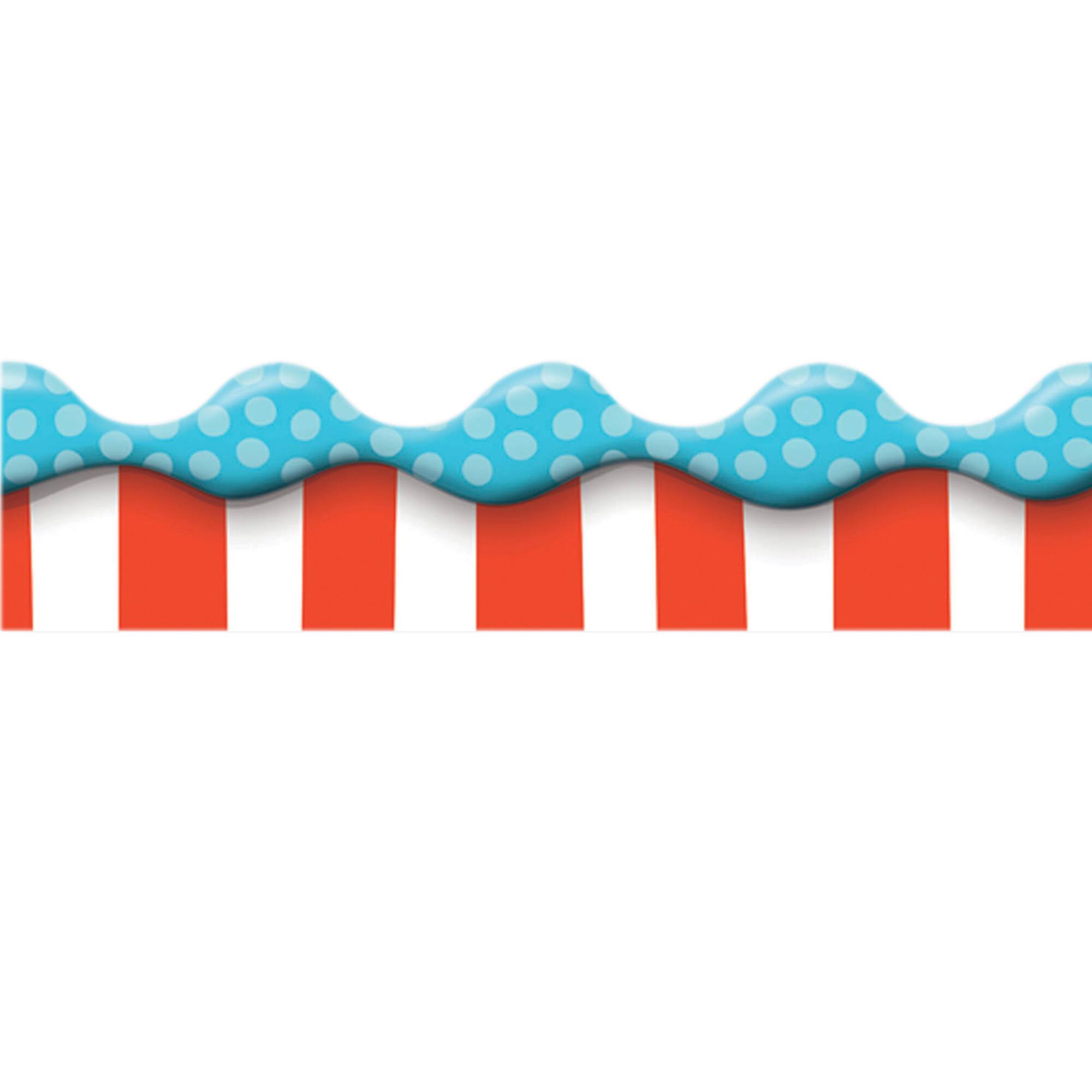 Eureka Deco Trim® Dr. Seuss™ Dimensional Look Extra Wide Die Cut Border, 111ft.